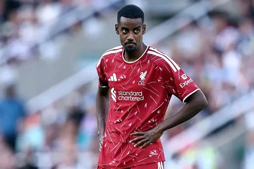 Liverpool player on field during match