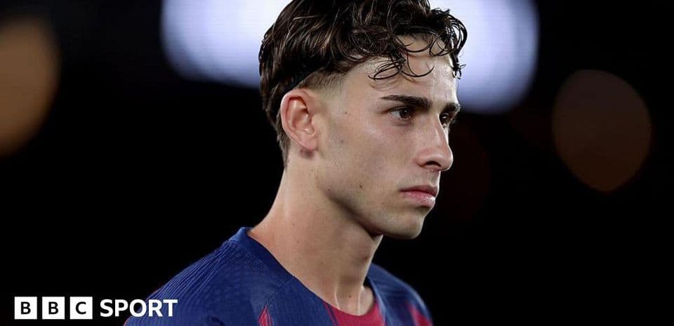 Player in Barcelona kit during match