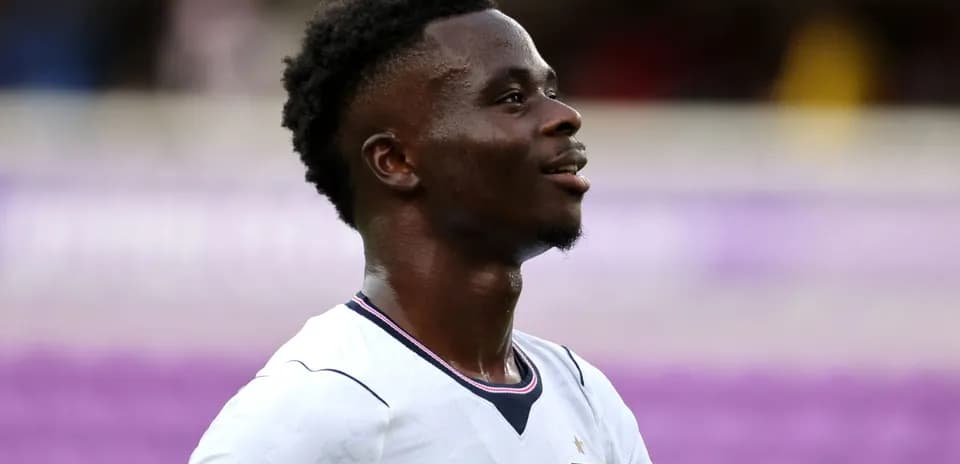 Player wearing England jersey during a match