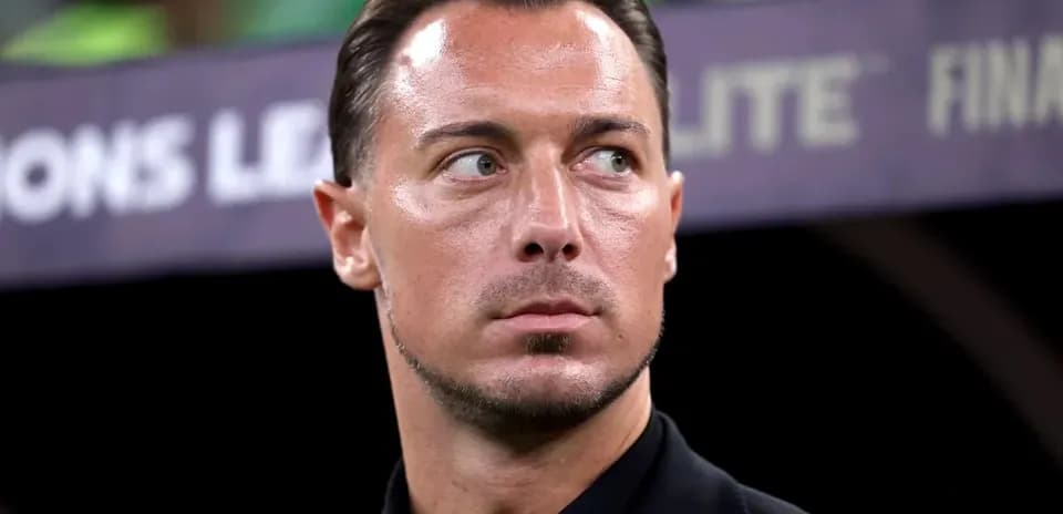 Coach observing match during UEFA Champions League final