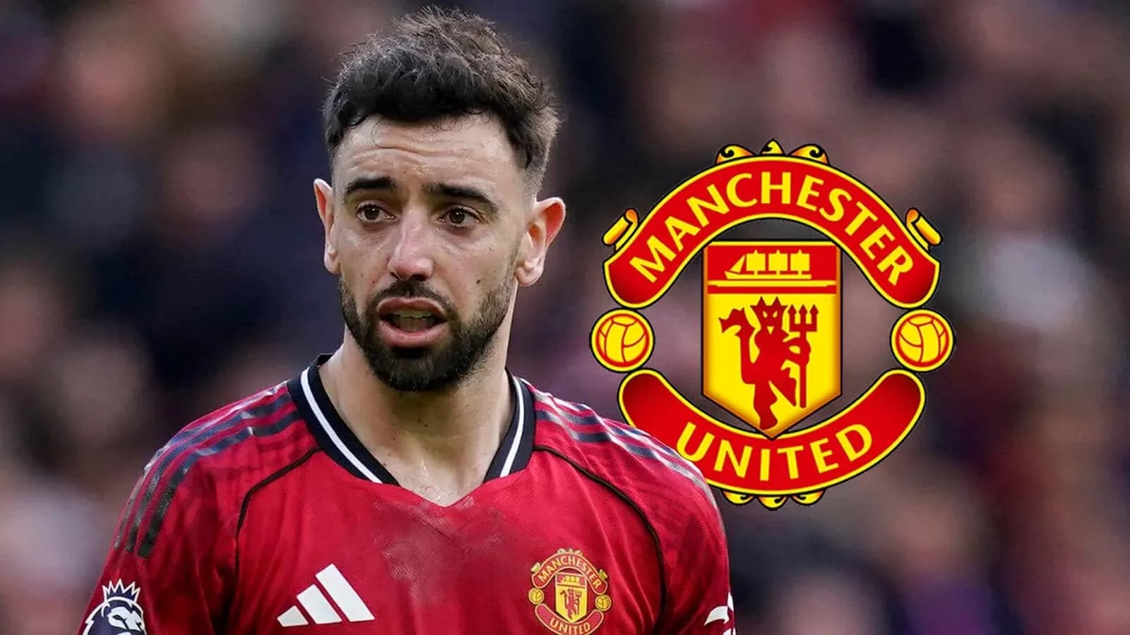 Bruno Fernandes in Manchester United kit during match