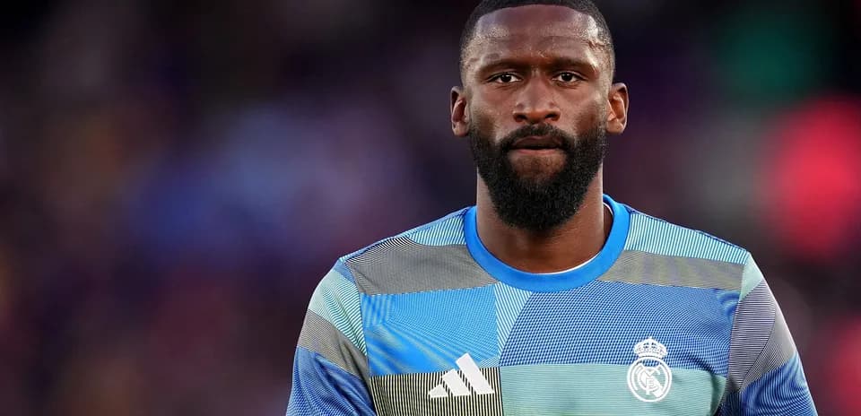 Player wearing Real Madrid jersey during match