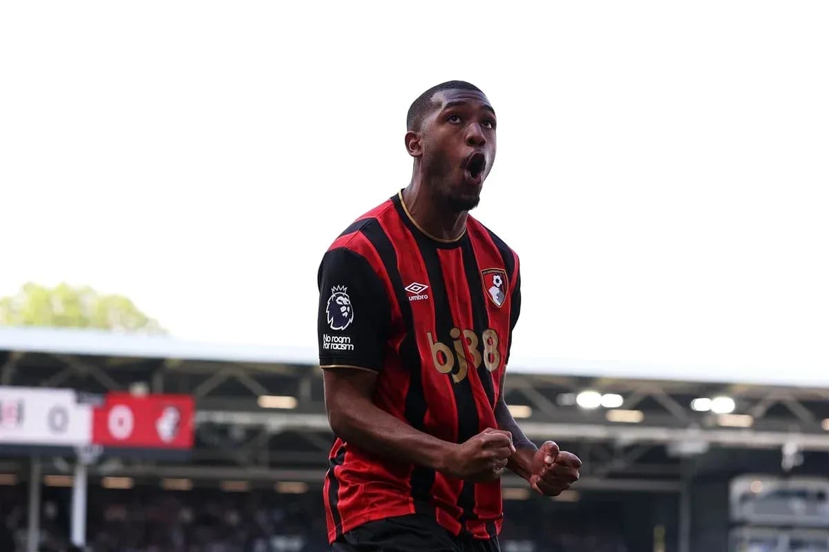 Bournemouth player celebrating after scoring a goal