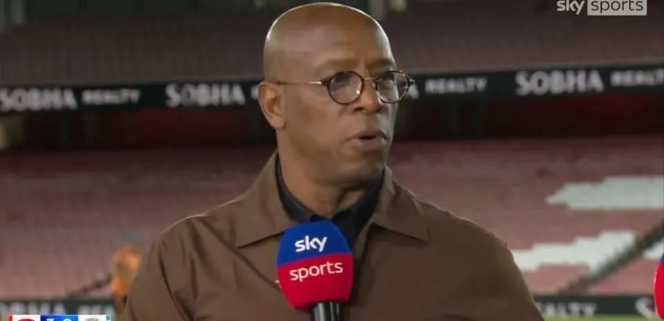 Sports commentator speaking during a broadcast segment