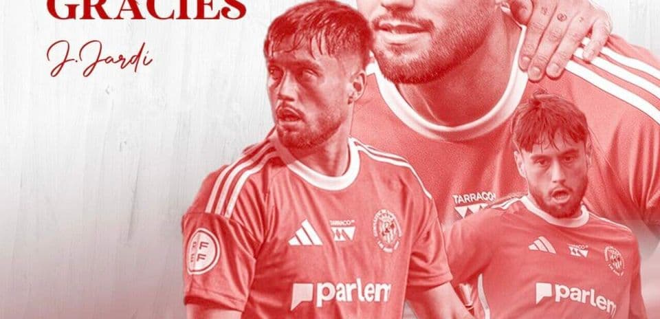 Player collage with text 'Gràcies J. Jardi'