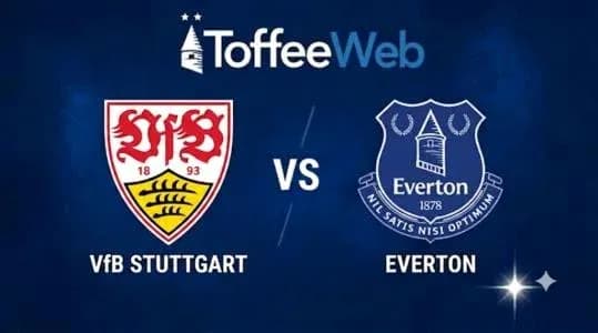 VfB Stuttgart versus Everton match graphic