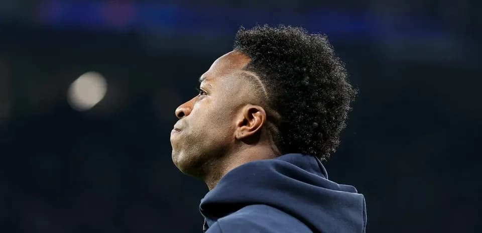 Player looking out during match warm-up