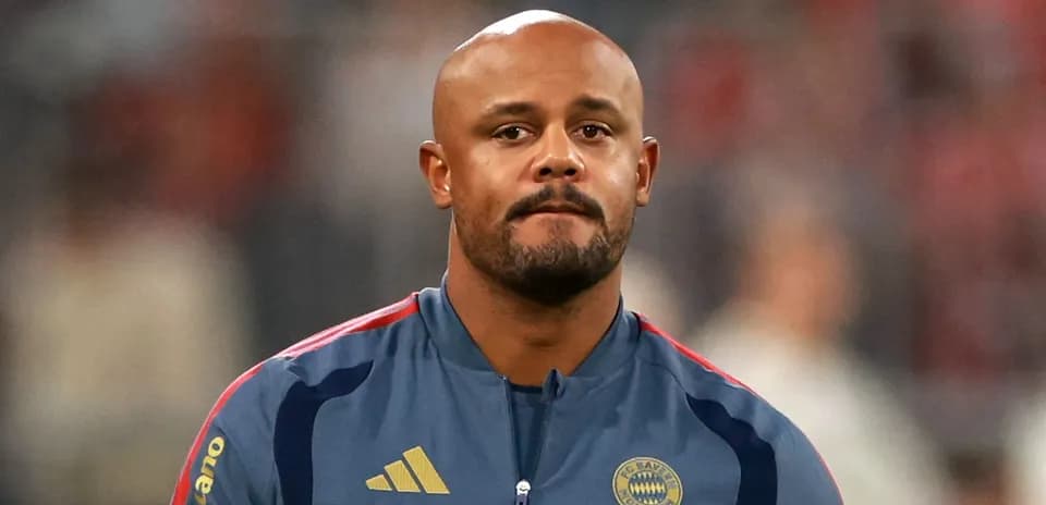 Player in Bayern Munich training gear looking serious