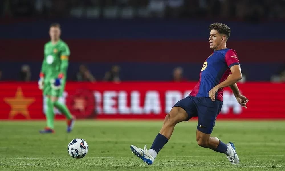 Player kicking the ball during a match