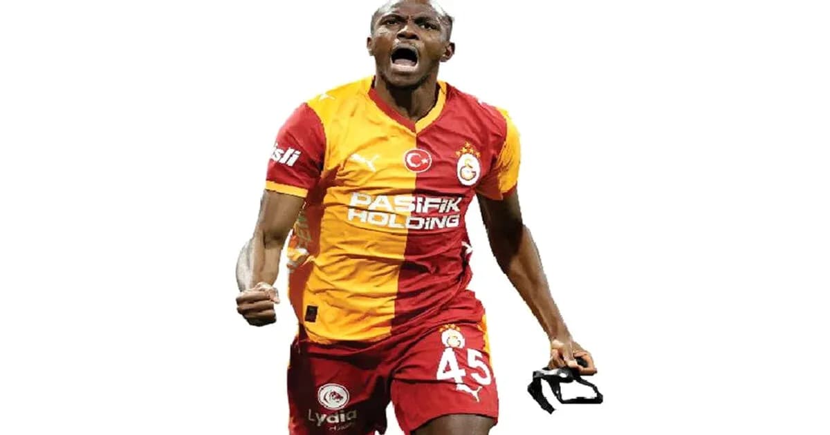 Player celebrating in Galatasaray jersey with number 45