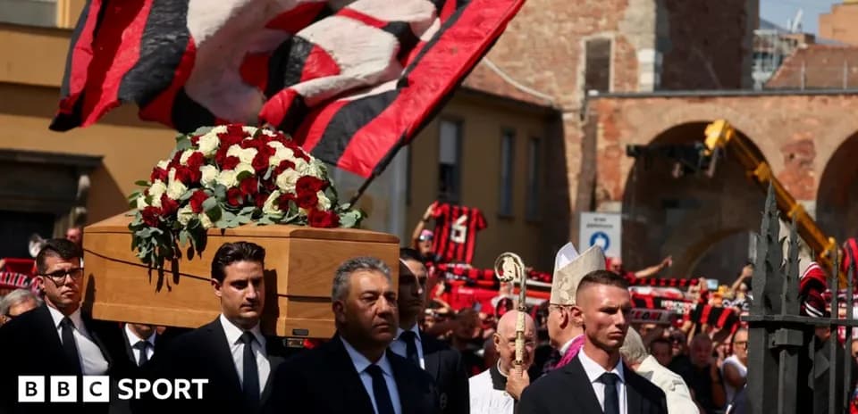Funeral procession with a coffin and mourners