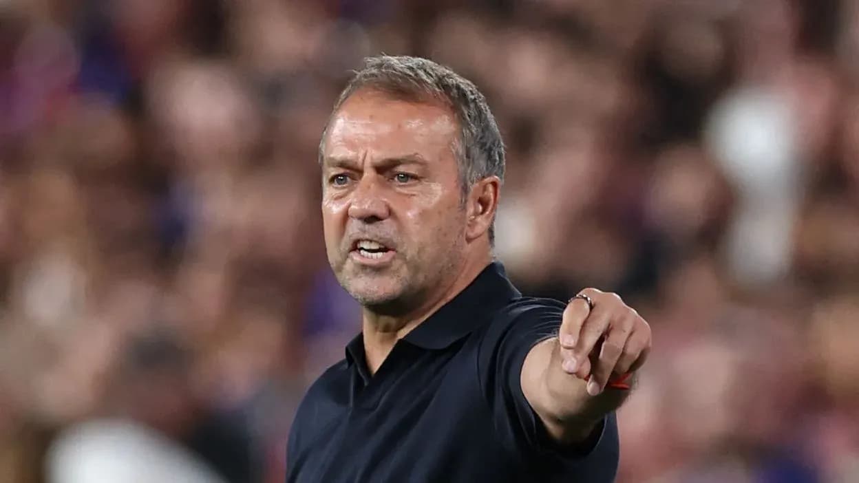 Coach directing players during a match