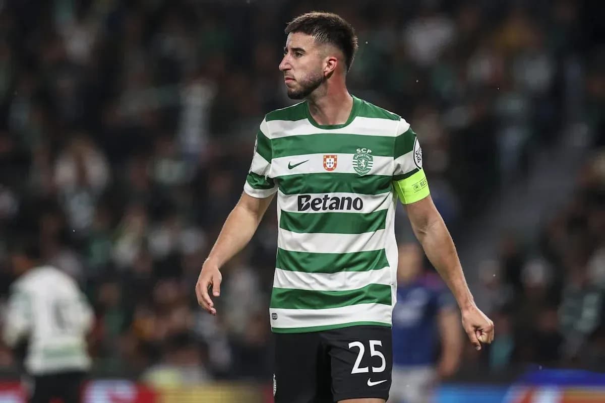 Player wearing green and white stripes during match