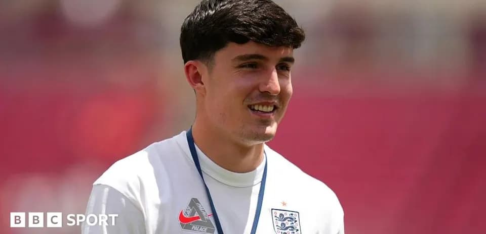 Player in England training kit during warm-up