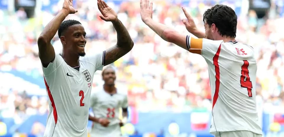 Players celebrating together during a match