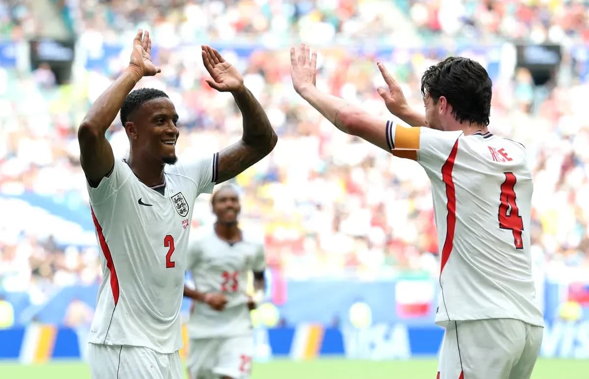 Players celebrating together during a match