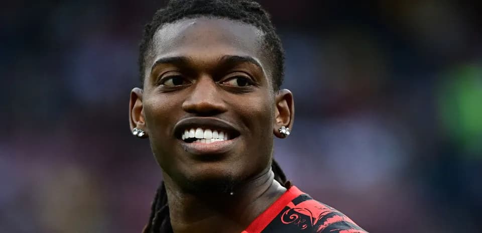 Player smiling during a football match