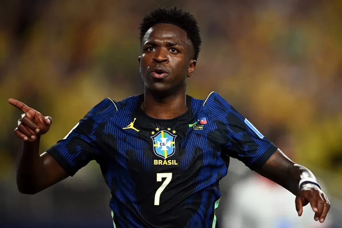 Player celebrating after scoring for Brazil team