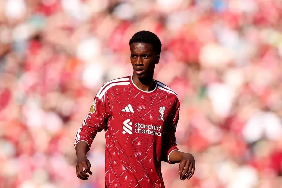 Player in Liverpool jersey during match action