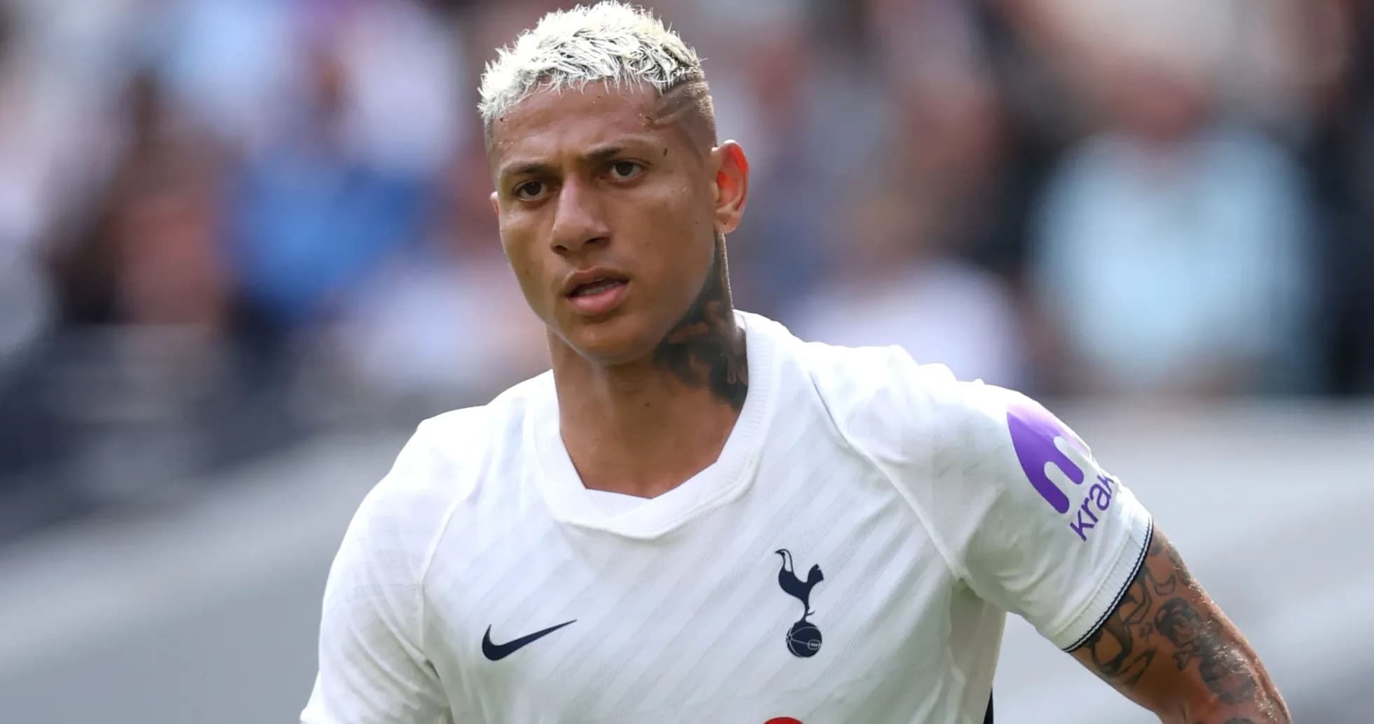 Player in Tottenham jersey during a match