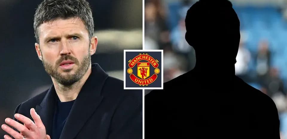 Michael Carrick and silhouette of another player
