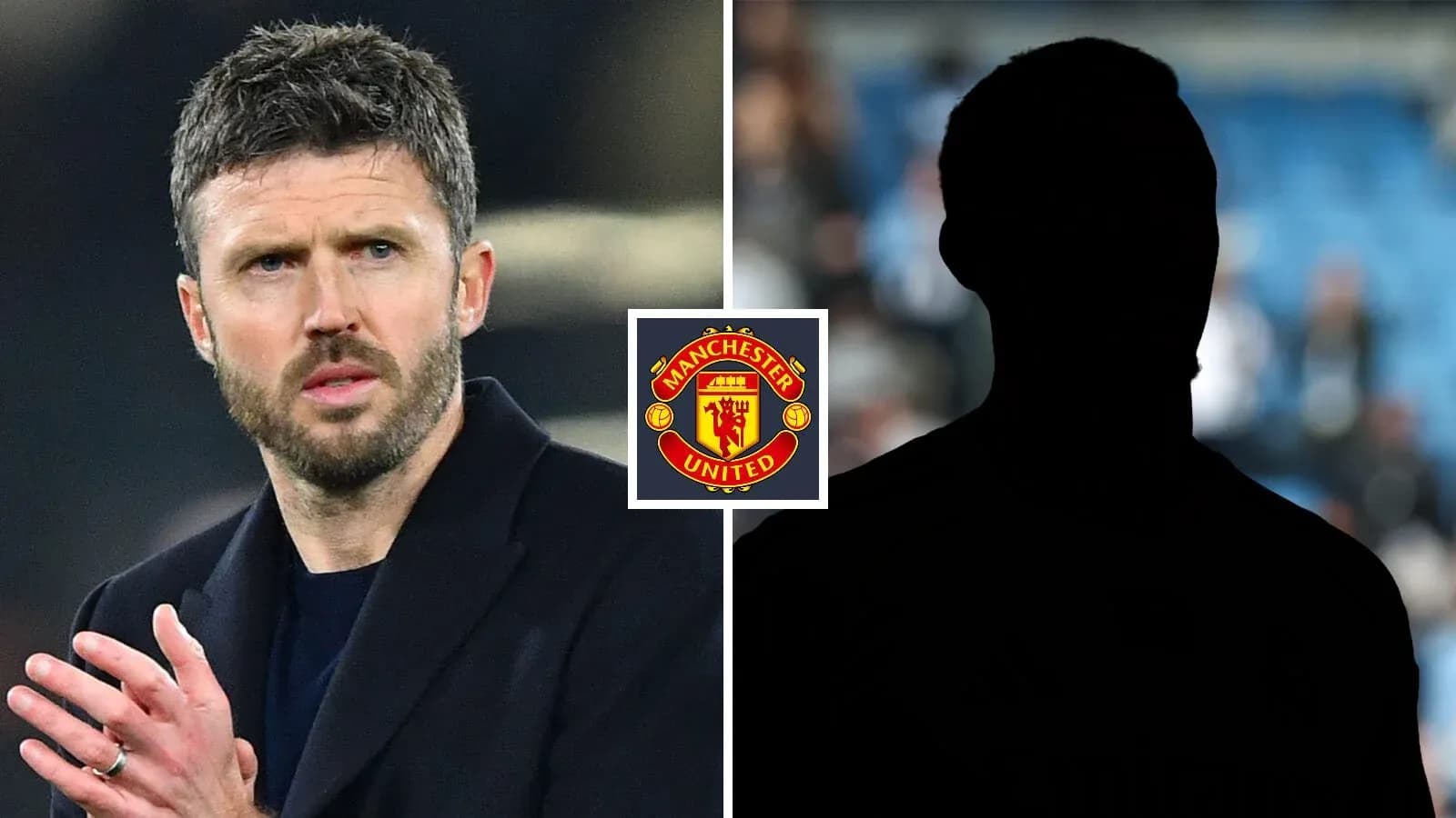 Michael Carrick and silhouette of another player