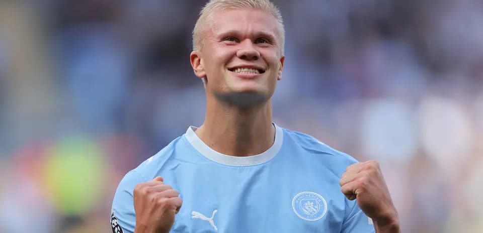 Player celebrating after scoring a goal