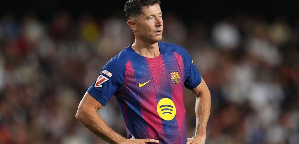 Player in Barcelona kit during match