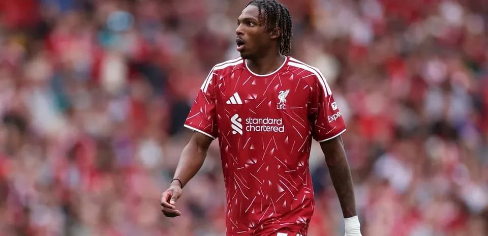 Player in Liverpool kit during match at Anfield