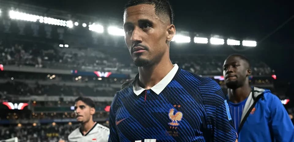 Player in France kit walking off the field