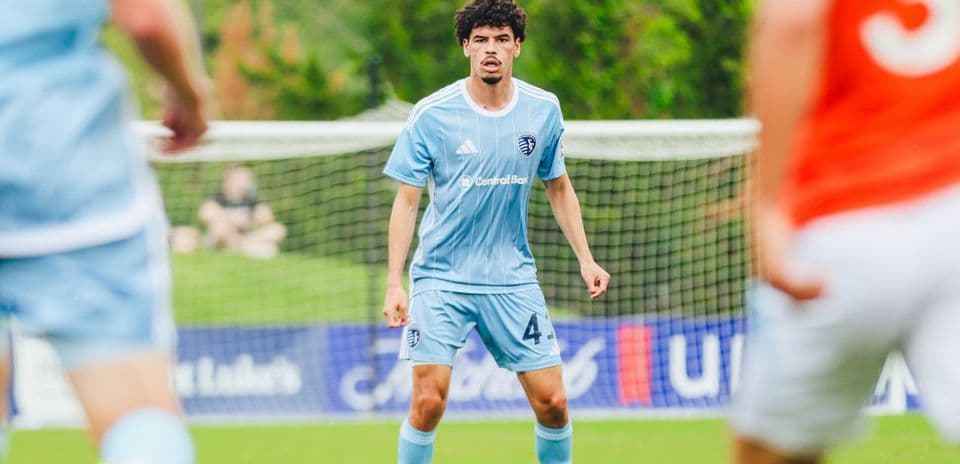 Sporting KC II player in action during match
