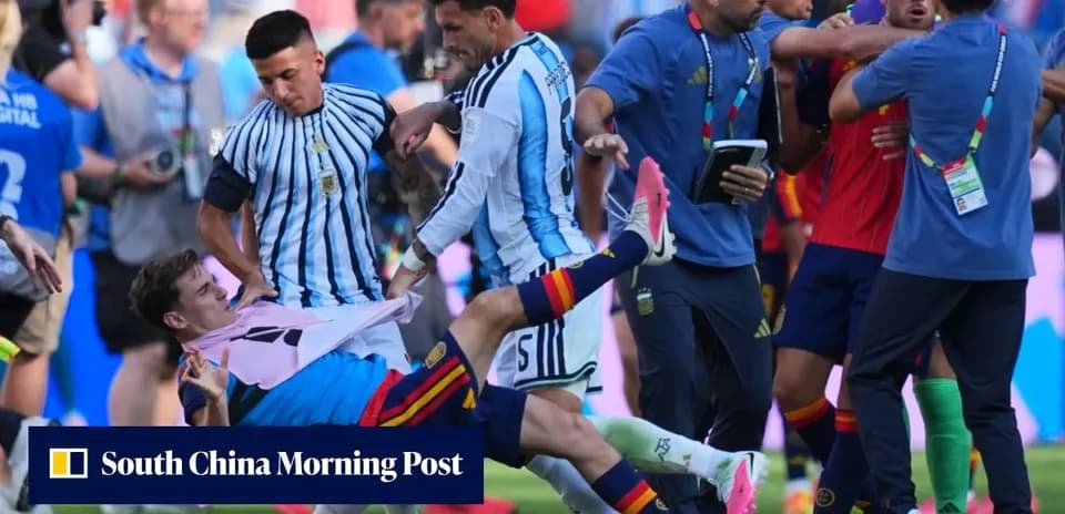 Players from Argentina and Spain involved in altercation