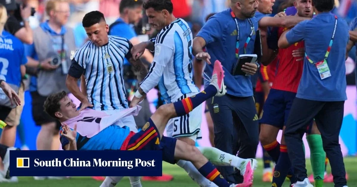 Players from Argentina and Spain involved in altercation