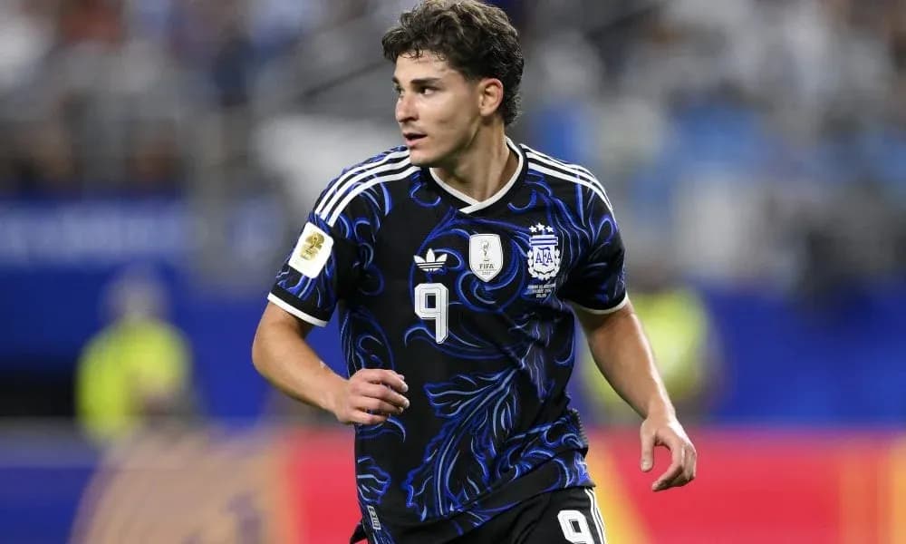 Player in Argentina jersey during a match