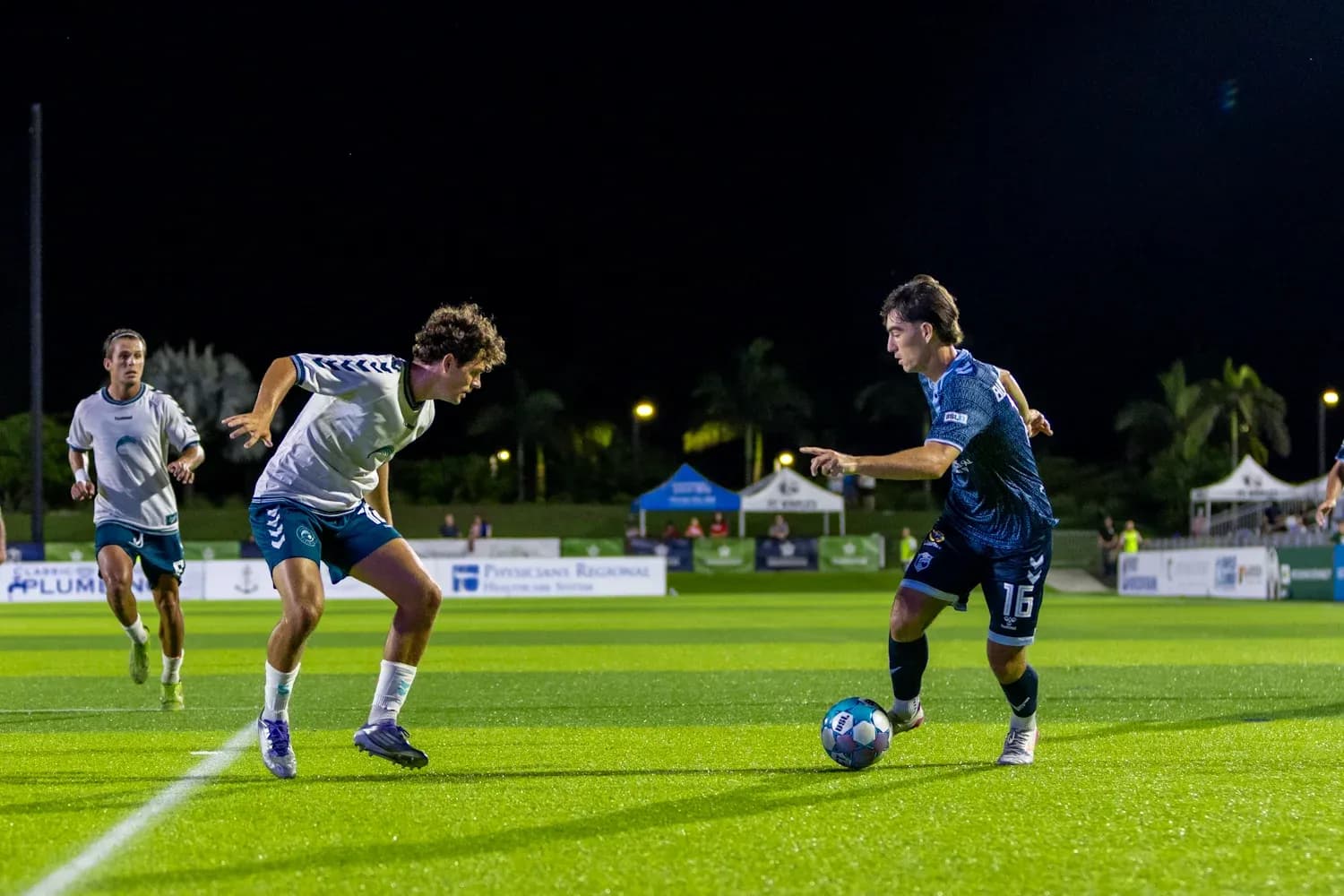 Player dribbling during Naples vs Sarasota match Player dribbling during Naples vs Sarasota match