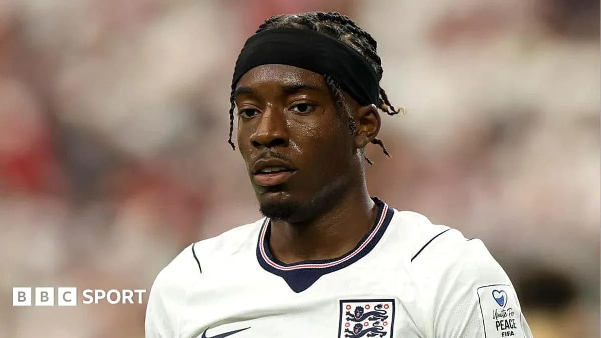 Player wearing England jersey during a match Player wearing England jersey during a match