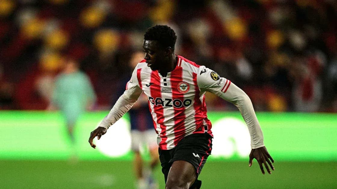 Brentford player running during a match Brentford player running during a match