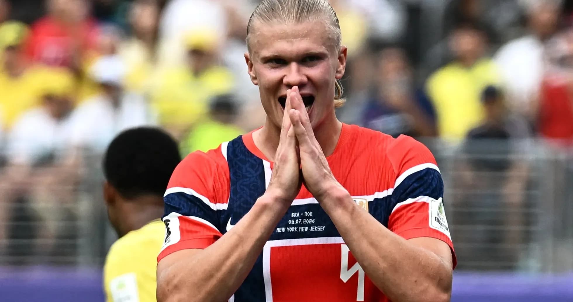 Player celebrating after match in stadium Player celebrating after match in stadium