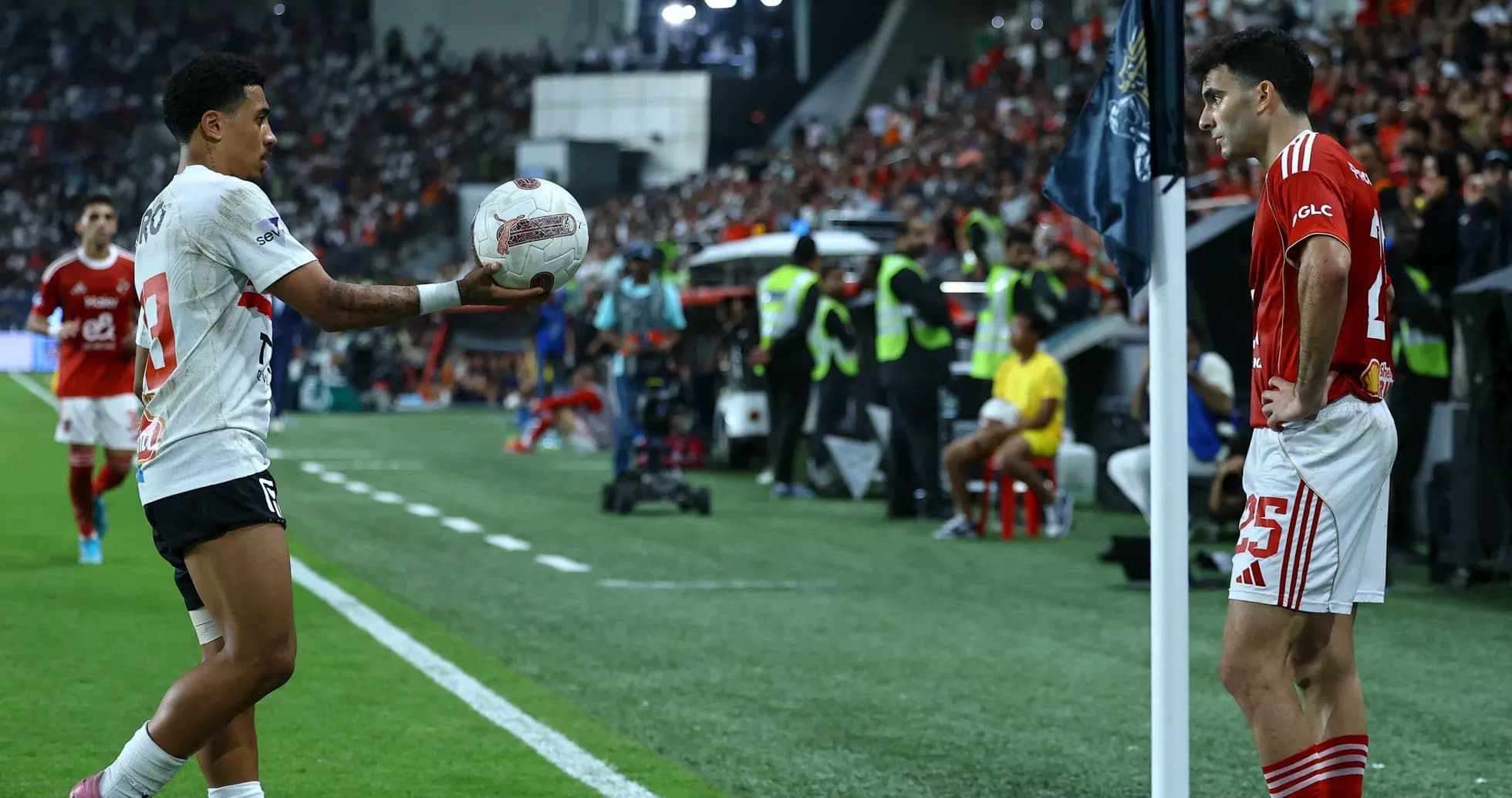 Player preparing to throw ball during match Player preparing to throw ball during match