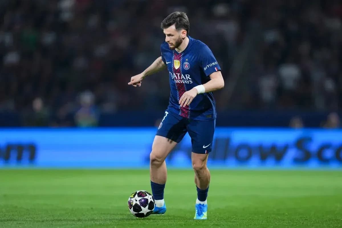 Player dribbling ball during a match Player dribbling ball during a match