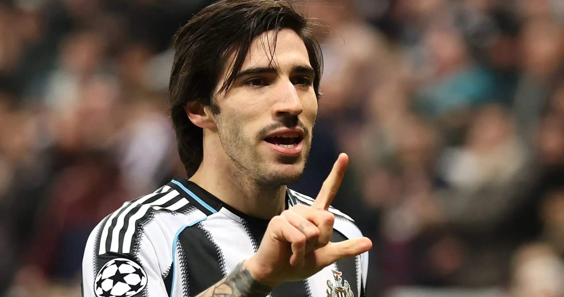 Player gesturing during match at stadium Player gesturing during match at stadium