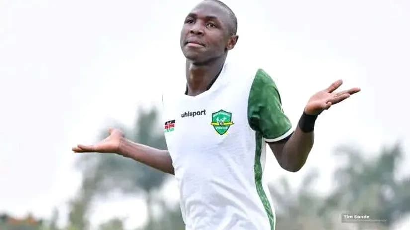 Player celebrating a goal with open arms Player celebrating a goal with open arms