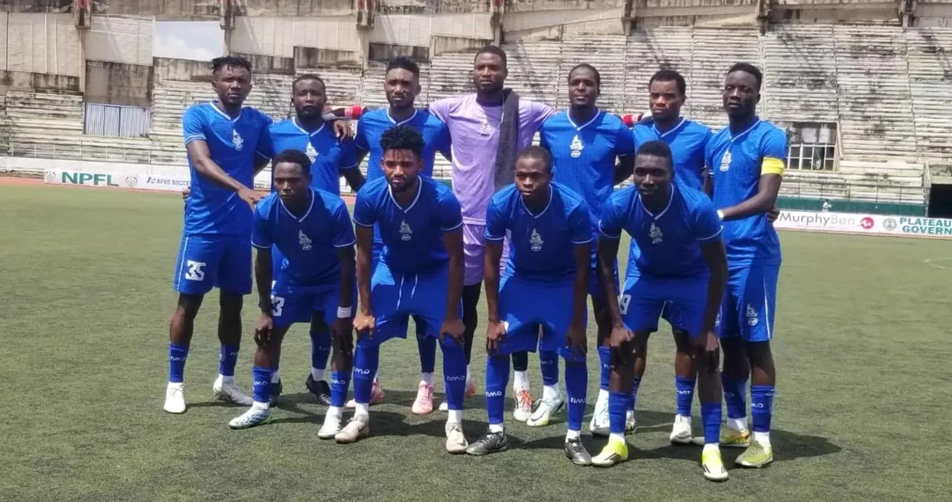 Rivers United team posing for a photo Rivers United team posing for a photo