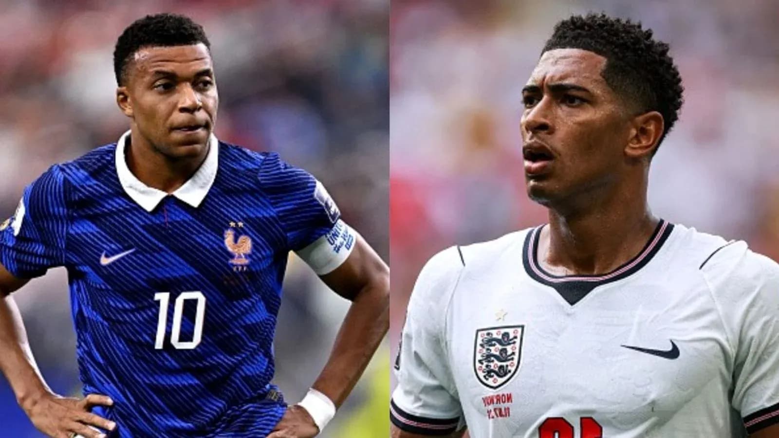 Kylian Mbappé and Jude Bellingham during match Kylian Mbappé and Jude Bellingham during match
