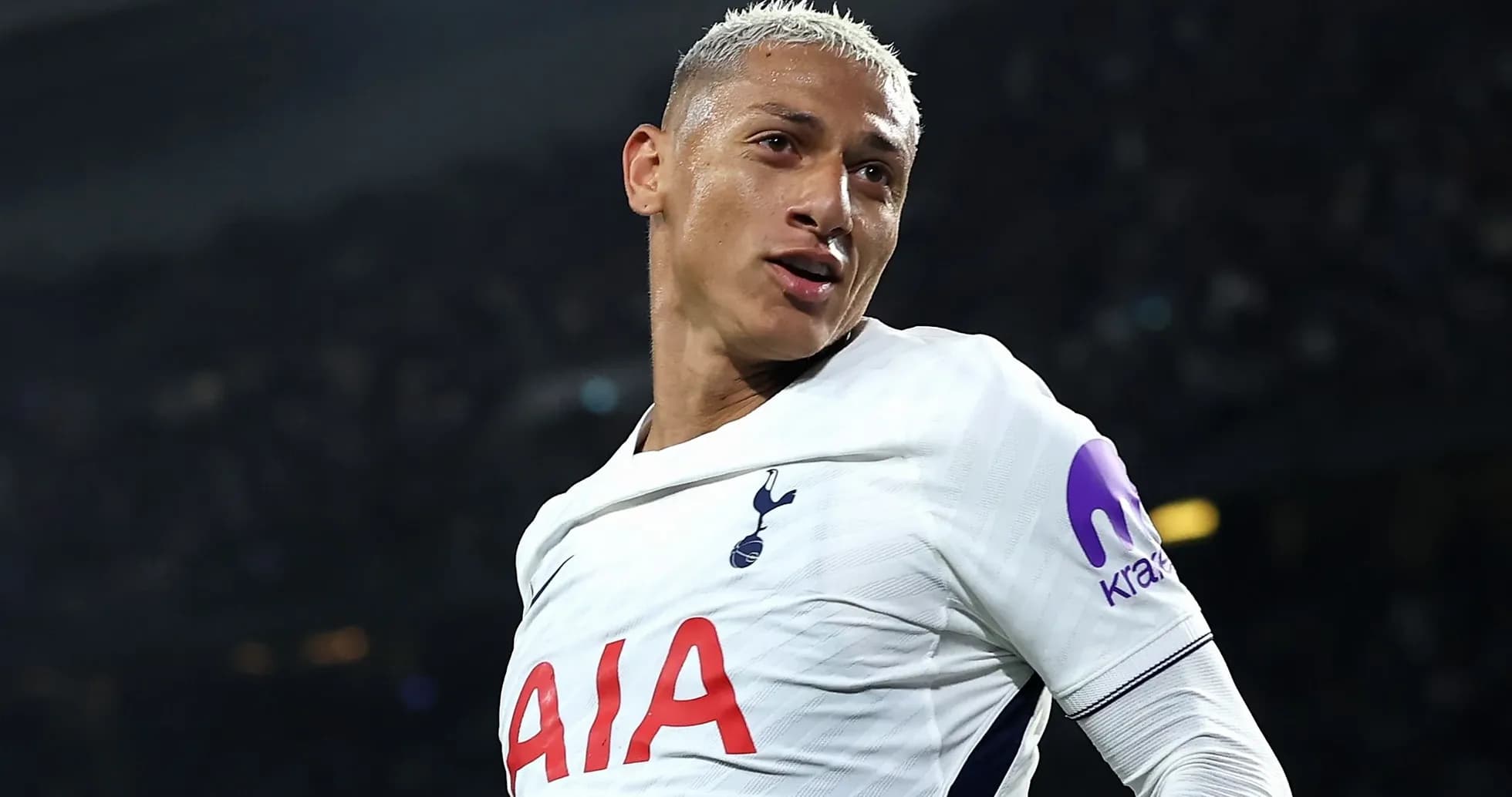Player celebrating a goal for Tottenham Hotspur Player celebrating a goal for Tottenham Hotspur
