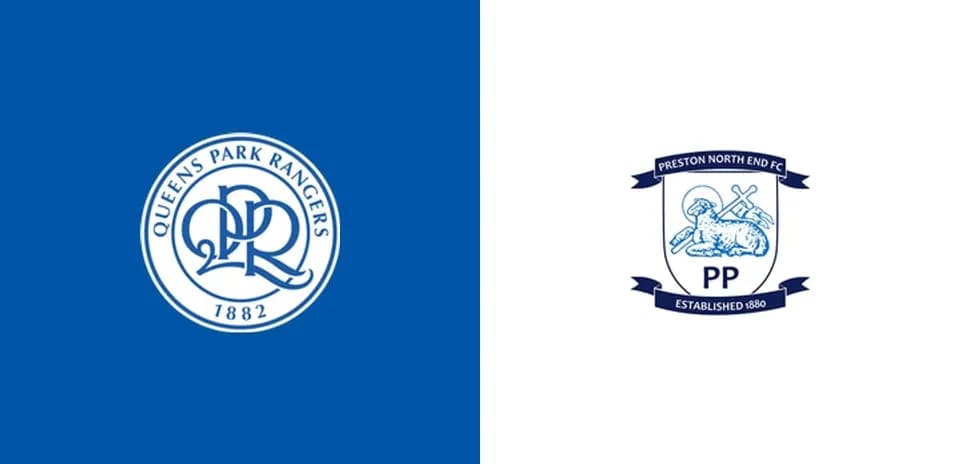 Logos of Queens Park Rangers and Preston North End Logos of Queens Park Rangers and Preston North End