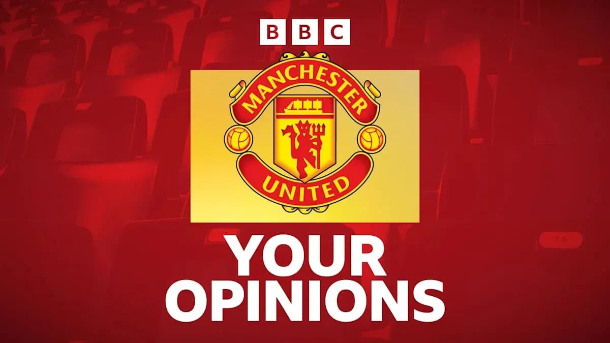 Manchester United logo with 'Your Opinions' text Manchester United logo with 'Your Opinions' text