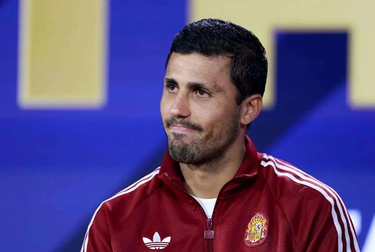 Player in Spain tracksuit at press conference Player in Spain tracksuit at press conference