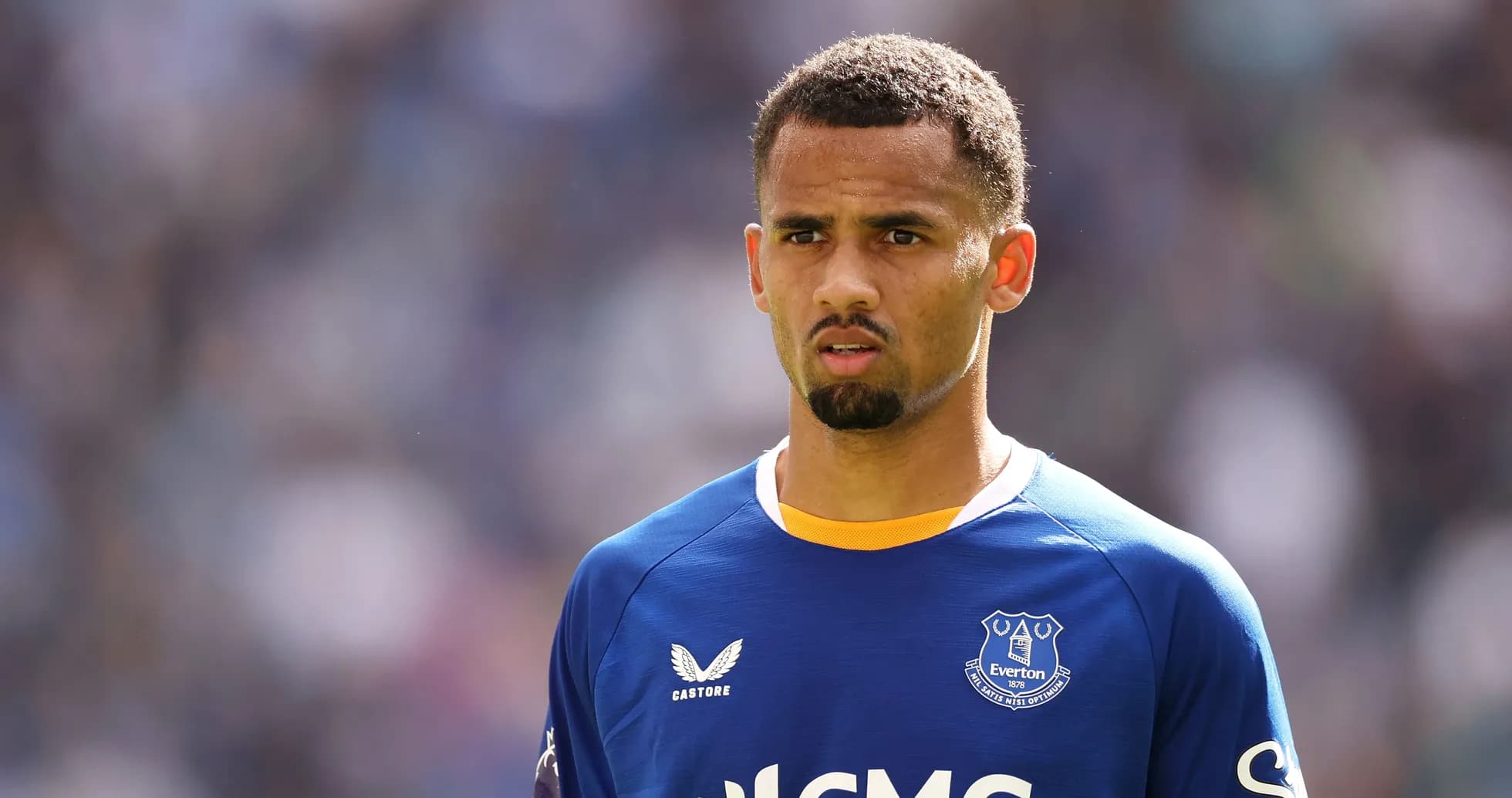 Player in Everton kit during match Player in Everton kit during match