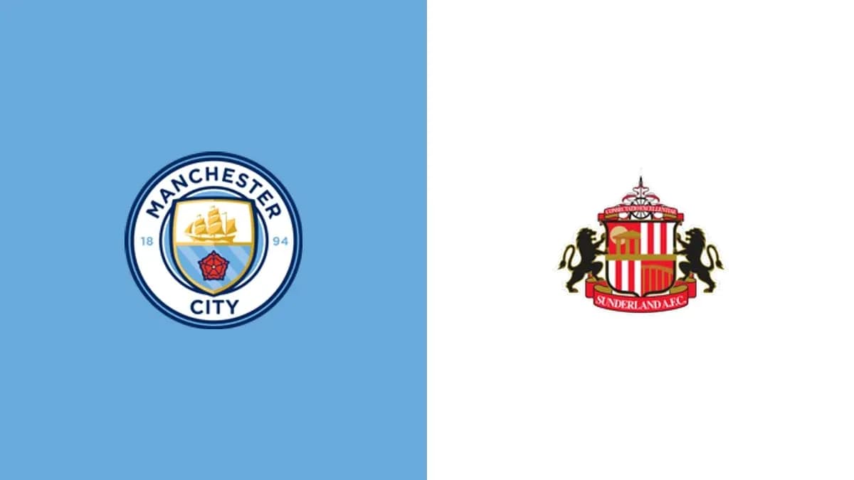 Logos of Manchester City and Sunderland AFC Logos of Manchester City and Sunderland AFC